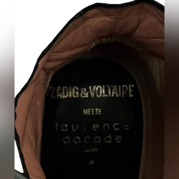 Zadig & Voltaire & Laurence Dacade Black Heeled Boots with Buckle Detail - Picture 9 of 13